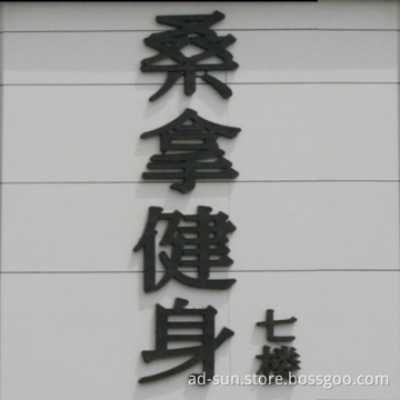 High Grade Steel Made of The Housing Painted Black Used in Shop Front Sign Channel Letters